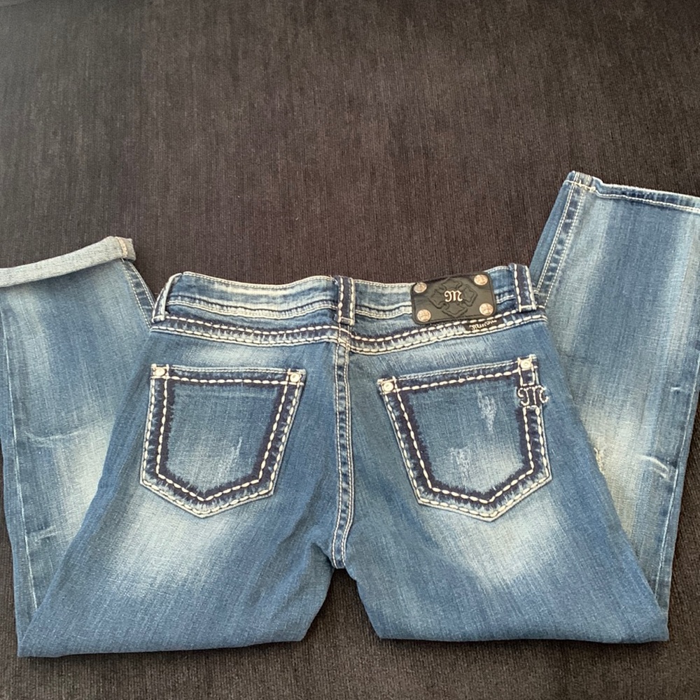 Miss Me Denim Boyfriend Capris Size 28